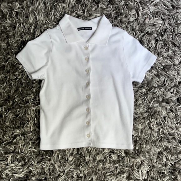 Brandy Melville J galt button down top with collar